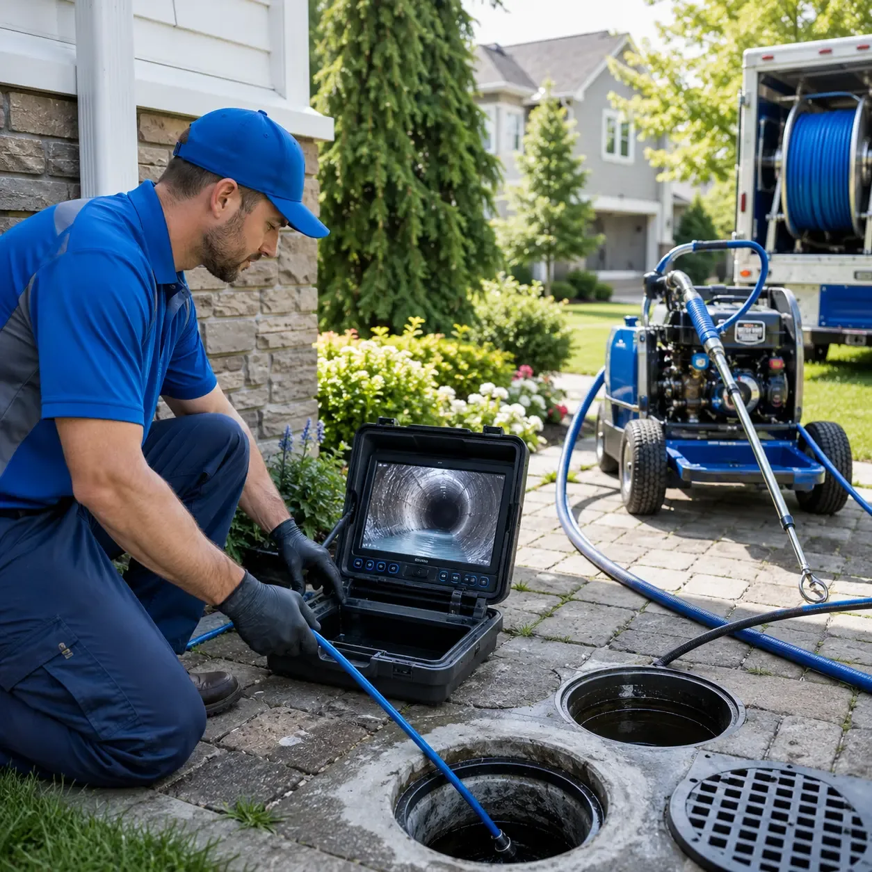 Outdoor drain cleaning professionals serving Spring Church, PA
