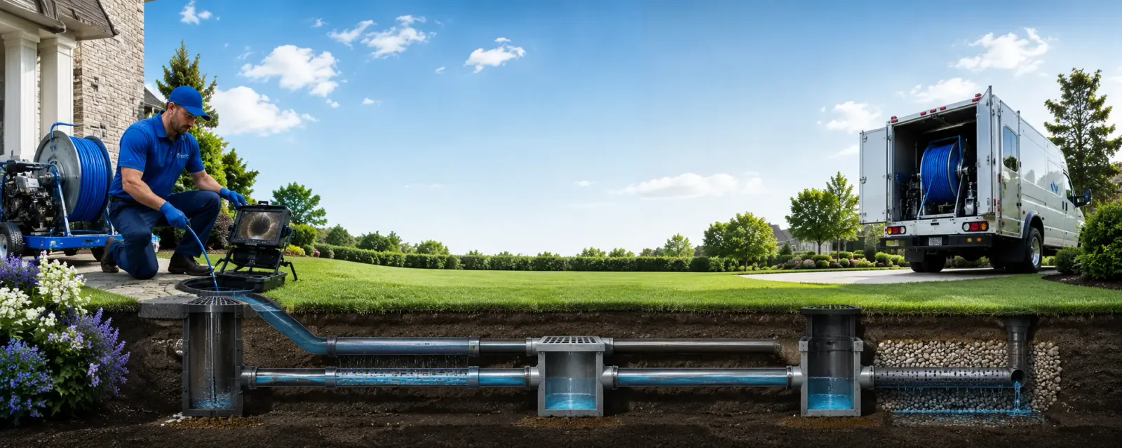 Outdoor drain cleaning information for Spring Church, PA